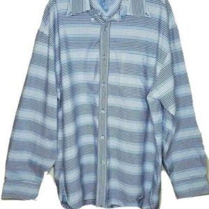 Tommy Hilfiger Shirt Striped Blue Grey Dress XL/XG